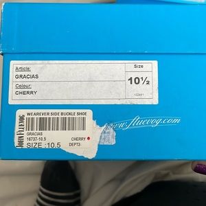 Fluevog Gracias Cherry, size 10.5